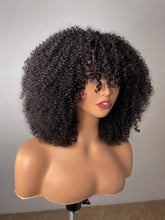 Load image into Gallery viewer, Kinky Afro Curly Wigs With Bangs