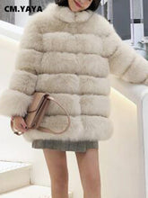 Load image into Gallery viewer, Winter Faux Fur Coats