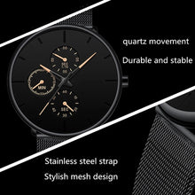 Load image into Gallery viewer, Men's Ultra Thin Stainless Steel Watches