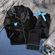 Load image into Gallery viewer, Satin Sleepwear Winter Pajamas