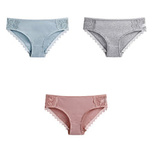 Load image into Gallery viewer, 3-Pcs Cotton Women's Panties