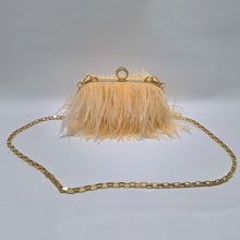 Load image into Gallery viewer, Designer Ostrich Fur Feather Clutch Bag