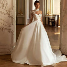 Load image into Gallery viewer, Modern Floor-Length Wedding Dress