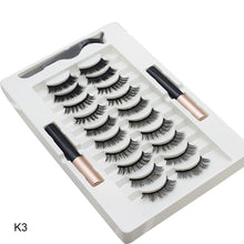 Load image into Gallery viewer, 10 Pairs False Magnetic Eyelashes
