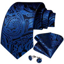 Load image into Gallery viewer, Assorted Neck Ties with Pocket Square Cufflinks and Boutonnière