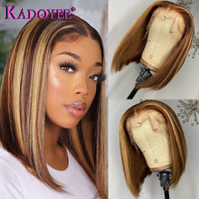 Load image into Gallery viewer, Brazilian Straight Colored Human Hair Wig
