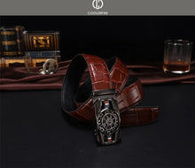 Load image into Gallery viewer, Men Genuine Luxury Leather Belt