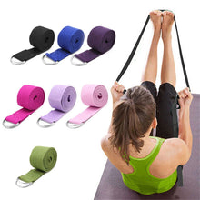 Load image into Gallery viewer, Yoga Stretch Strap D-Ring Belt