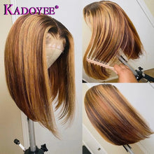 Load image into Gallery viewer, Brazilian Straight Colored Human Hair Wig