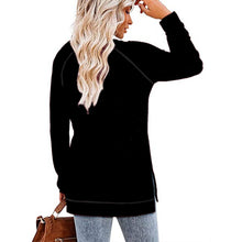 Load image into Gallery viewer, Casual Long Sleeve Solid Split Tops