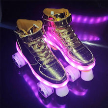 Load image into Gallery viewer, New Style Luminous 4-Wheel Roller Skates
