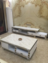 Load image into Gallery viewer, Modern Marble TV Stand