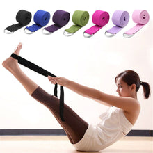 Load image into Gallery viewer, Yoga Stretch Strap D-Ring Belt