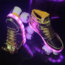 Load image into Gallery viewer, New Style Luminous 4-Wheel Roller Skates