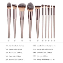 Load image into Gallery viewer, Champagne Make-up Brushes Set