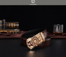 Load image into Gallery viewer, Men Genuine Luxury Leather Belt