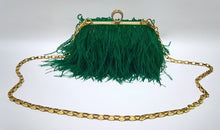 Load image into Gallery viewer, Designer Ostrich Fur Feather Clutch Bag