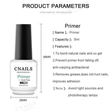 Load image into Gallery viewer, Fast Air Dry Primer Acid-Free No Wipe Base and Top Coat Gel Nail Polish