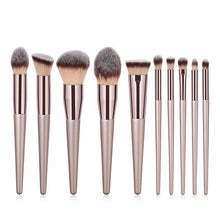 Load image into Gallery viewer, Champagne Make-up Brushes Set