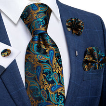 Load image into Gallery viewer, Assorted Neck Ties with Pocket Square Cufflinks and Boutonnière