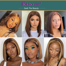 Load image into Gallery viewer, Brazilian Straight Colored Human Hair Wig