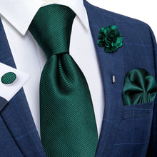 Load image into Gallery viewer, Assorted Neck Ties with Pocket Square Cufflinks and Boutonnière