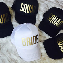 Load image into Gallery viewer, Team Bride Bridesmaid Caps