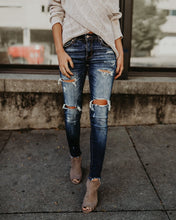 Load image into Gallery viewer, Boyfriend Ripped Jeans
