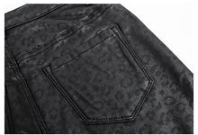 Load image into Gallery viewer, High Waist Leopard Pu Leather Pants