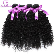 Load image into Gallery viewer, Peruvian Kinky Curly Hair Bundles 100% Human Hair Extensions