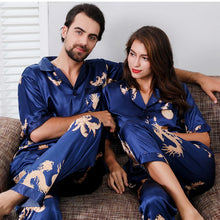 Load image into Gallery viewer, Couple Silk Satin Pajamas