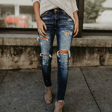 Load image into Gallery viewer, Boyfriend Ripped Jeans
