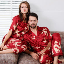Load image into Gallery viewer, Couple Silk Satin Pajamas