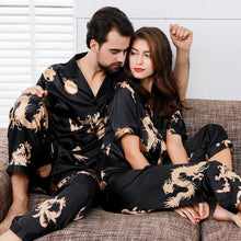 Load image into Gallery viewer, Couple Silk Satin Pajamas