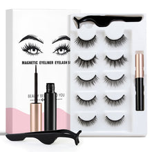 Load image into Gallery viewer, 10 Pairs False Magnetic Eyelashes