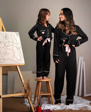 Load image into Gallery viewer, Satin Sleepwear Winter Pajamas