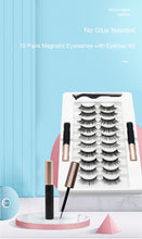 Load image into Gallery viewer, 10 Pairs False Magnetic Eyelashes