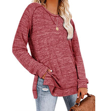 Load image into Gallery viewer, Casual Long Sleeve Solid Split Tops