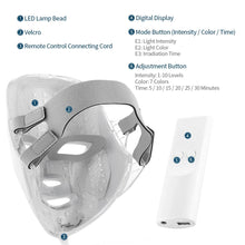 Load image into Gallery viewer, 7 Color LED Facial Mask Light Photon Therapy