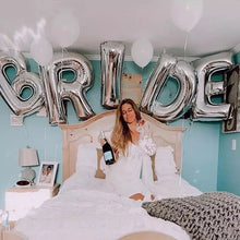 Load image into Gallery viewer, Metallic Bride Letter Wedding Balloons