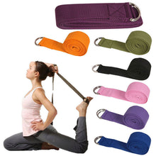 Load image into Gallery viewer, Yoga Stretch Strap D-Ring Belt