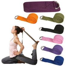 Load image into Gallery viewer, Yoga Stretch Strap D-Ring Belt