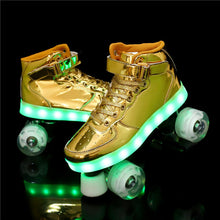 Load image into Gallery viewer, New Style Luminous 4-Wheel Roller Skates