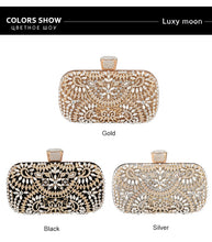 Load image into Gallery viewer, Diamond Evening Clutch Bag