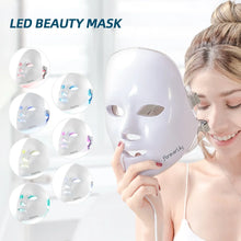 Load image into Gallery viewer, 7 Color LED Facial Mask Light Photon Therapy