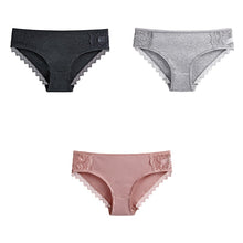 Load image into Gallery viewer, 3-Pcs Cotton Women's Panties
