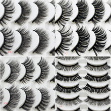 Load image into Gallery viewer, 10 Pairs False Magnetic Eyelashes