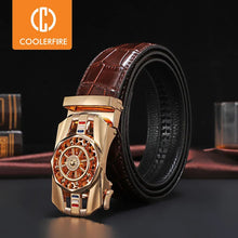 Load image into Gallery viewer, Men Genuine Luxury Leather Belt