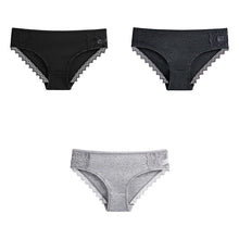 Load image into Gallery viewer, 3-Pcs Cotton Women's Panties