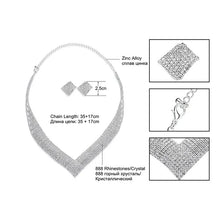 Load image into Gallery viewer, Crystal Bridal Wedding Jewelry Sets